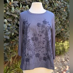 Whyci Milano embroidered long-sleeve top - size 44